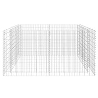 Gabion Raised Bed Steel 180x90x100 cm Silver Kings Warehouse