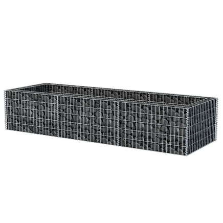 Gabion Raised Bed Steel 270x90x50 cm Kings Warehouse
