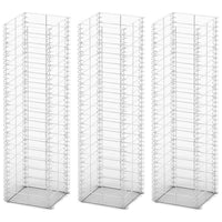 Gabion Set 3 pcs Galvanised Wire 25x25x100 cm Kings Warehouse