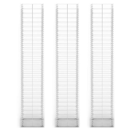 Gabion Set 3 pcs Galvanised Wire 25x25x150 cm Kings Warehouse