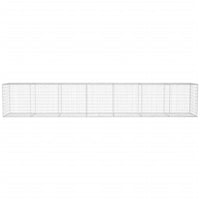 Gabion Wall with Cover Galvanised Steel 600x50x100 cm Kings Warehouse