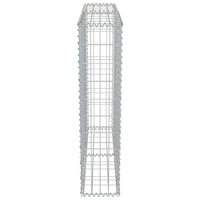 Gabion Wall with Covers Galvanised Steel 100x20x100 cm Kings Warehouse