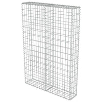 Gabion Wall with Covers Galvanised Steel 100x20x150 cm Kings Warehouse