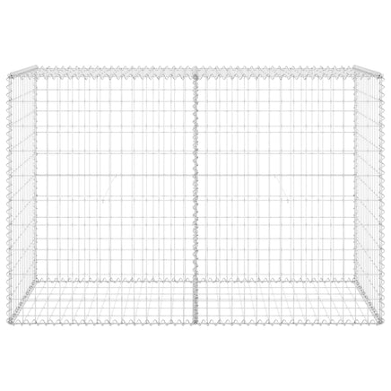 Gabion Wall with Covers Galvanised Steel 150x60x100 cm Garden Supplies Kings Warehouse