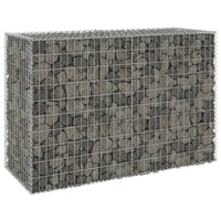 Gabion Wall with Covers Galvanised Steel 150x60x100 cm Garden Supplies Kings Warehouse