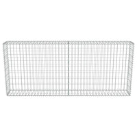 Gabion Wall with Covers Galvanised Steel 200x20x85 cm Kings Warehouse