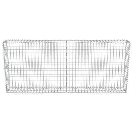 Gabion Wall with Covers Galvanised Steel 200x20x85 cm Kings Warehouse