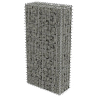 Gabion Wall with Covers Galvanised Steel 50x20x100 cm Garden Supplies Kings Warehouse