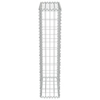 Gabion Wall with Covers Galvanised Steel 50x20x100 cm Garden Supplies Kings Warehouse