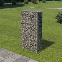 Gabion Wall with Covers Galvanised Steel 50x20x100 cm Garden Supplies Kings Warehouse
