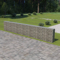 Gabion Wall with Covers Galvanised Steel 600x30x100 cm Kings Warehouse