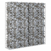 Gabion Wall with Covers Galvanised Steel 80x20x100 cm Garden Supplies Kings Warehouse