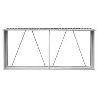 Garden Log Storage Shed Galvanised Steel 330x84x152 cm Anthracite Kings Warehouse