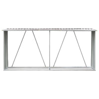 Garden Log Storage Shed Galvanised Steel 330x84x152 cm Brown Kings Warehouse