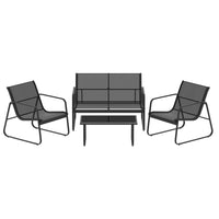 Garden Outdoor Lounge Setting Garden Patio Furniture Textilene Sofa Table Chair garden supplies Kings Warehouse