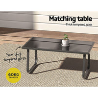 Garden Outdoor Lounge Setting Garden Patio Furniture Textilene Sofa Table Chair garden supplies Kings Warehouse
