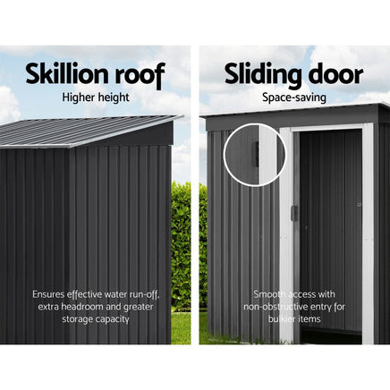 Garden Shed 1.64x0.86M Outdoor Storage Sheds Tool Workshop garden sheds Kings Warehouse