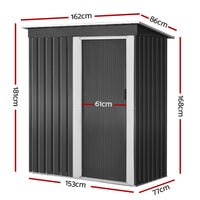 Garden Shed 1.64x0.86M Outdoor Storage Sheds Tool Workshop garden sheds Kings Warehouse
