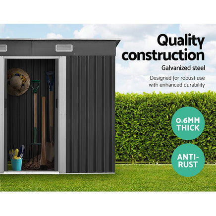 Garden Shed 2.38x1.31M Outdoor Storage Sheds Tool Workshop garden sheds Kings Warehouse