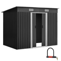 Garden Shed 2.38x1.31M Outdoor Storage Sheds Tool Workshop garden sheds Kings Warehouse