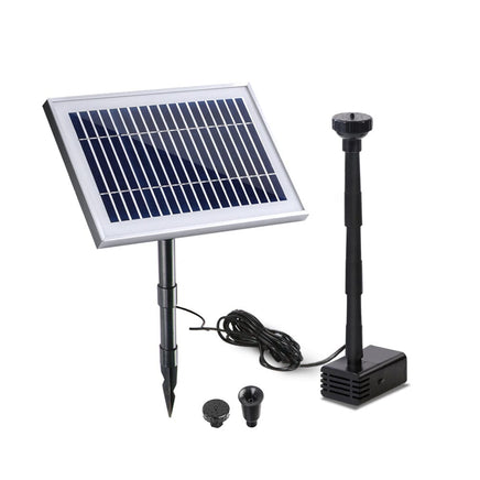 Garden Solar Pond Pump Powered Water Outdoor Submersible Fountains Filter 4.6FT Kings Warehouse
