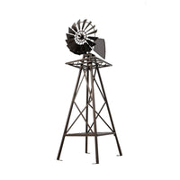 Garden Windmill 160cm Metal Ornaments Outdoor Decor Ornamental Wind Mill Decor Kings Warehouse 