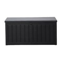 Gardeon 240L Outdoor Storage Box Lockable Bench Seat Garden Deck Toy Tool Sheds Storage Kings Warehouse