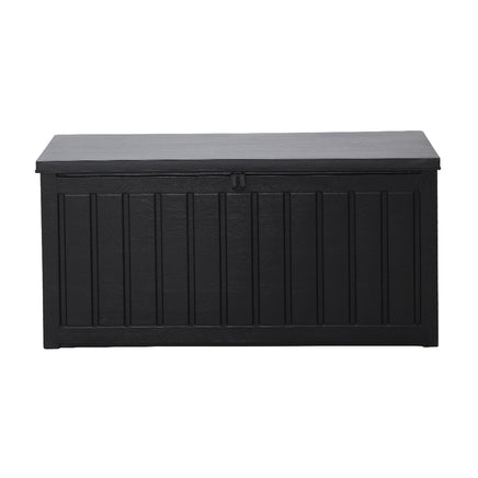 Gardeon 240L Outdoor Storage Box Lockable Bench Seat Garden Deck Toy Tool Sheds Storage Kings Warehouse