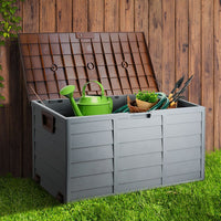 Gardeon 290L Outdoor Storage Box - Brown Garden Furniture Kings Warehouse 