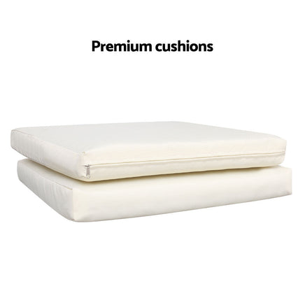 Gardeon 3-piece Outdoor Set - Grey Furniture > Outdoor Kings Warehouse