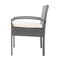 Gardeon 3-piece Outdoor Set - Grey Furniture > Outdoor Kings Warehouse