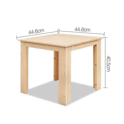 Gardeon 3 Piece Wooden Outdoor Beach Chair and Table Set Kings Warehouse