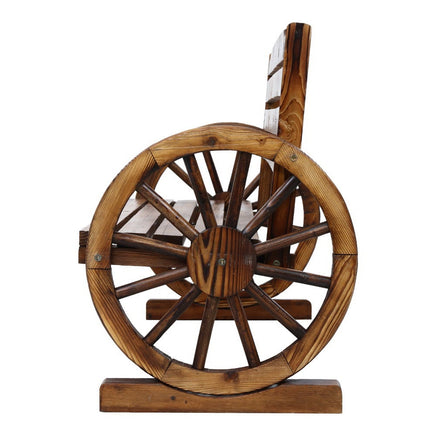 Gardeon Garden Bench Wooden Wagon Chair 3 Seat Outdoor Furniture Backyard Lounge Outdoor Kings Warehouse