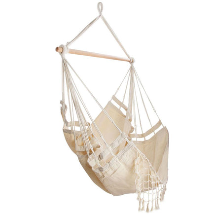 Gardeon Hammock Swing Chair - Cream Kings Warehouse