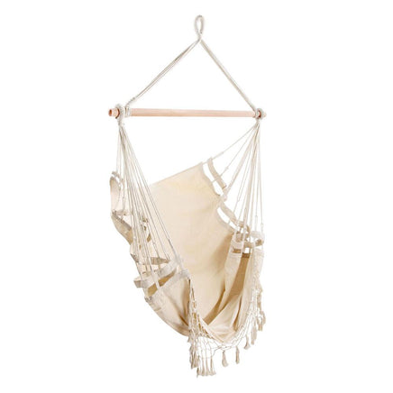 Gardeon Hammock Swing Chair - Cream Kings Warehouse