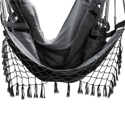 Gardeon Hammock Swing Chair - Grey Kings Warehouse