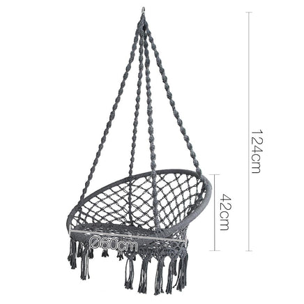 Gardeon Hammock Swing Chair - Grey Kings Warehouse