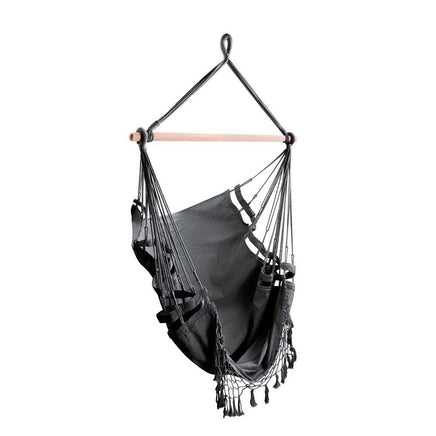 Gardeon Hammock Swing Chair - Grey Kings Warehouse