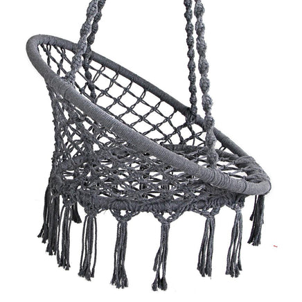 Gardeon Hammock Swing Chair - Grey Kings Warehouse