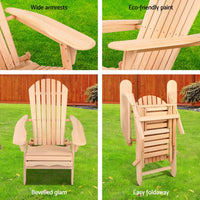 Gardeon Outdoor Furniture Sun Lounge Chairs Beach Chair Recliner Adirondack Patio Garden Kings Warehouse