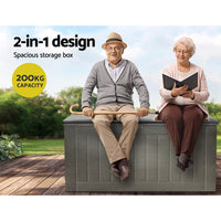 Gardeon Outdoor Storage Box 830L Container Indoor Garden Bench Tool Sheds Chest Christmas Peak Season Sale Kings Warehouse