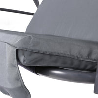 Gardeon Outdoor Swing Chair Hammock Bench Seat Canopy Cushion Furniture Grey Kings Warehouse 