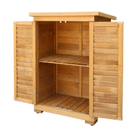 Gardeon Portable Wooden Garden Storage Cabinet Kings Warehouse 