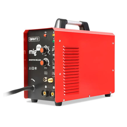 Giantz 220 Amp Inverter Welder MMA MIG DC Gas Gasless Welding Machine Portable Power Tools Kings Warehouse