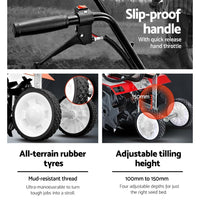 Giantz 65CC Cultivator Tiller Rotary Garden Hoe Kings Warehouse