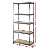 Giantz 6X1.5M Garage Shelving Warehouse Rack Pallet Racking Storage Shelves Storage Supplies Kings Warehouse