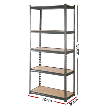 Giantz 6X1.5M Garage Shelving Warehouse Rack Pallet Racking Storage Shelves Storage Supplies Kings Warehouse