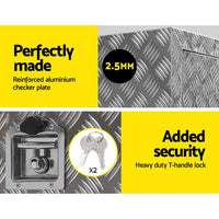 Giantz 75x50x55cm Aluminium Tool box Generator Toolbox Truck Ute Trailer Canopy Kings Warehouse