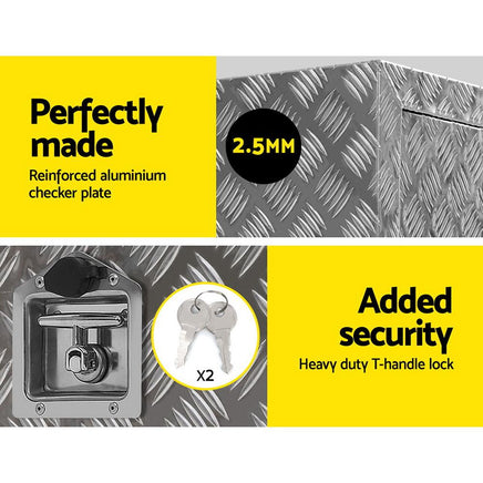 Giantz 75x50x55cm Aluminium Tool box Generator Toolbox Truck Ute Trailer Canopy Kings Warehouse