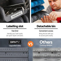 Giantz 88 Parts Wall-Mounted Storage Bin Rack Tool Garage Shelving Organiser Box Kings Warehouse